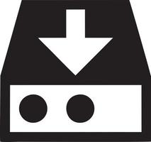 Download icon symbol image vector. Illustration of the down load design. EPS 10 vector