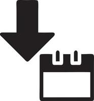 Download icon symbol image vector. Illustration of the down load design. EPS 10 vector