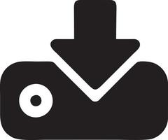 Download icon symbol image vector. Illustration of the down load design. EPS 10 vector