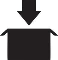 Download icon symbol image vector. Illustration of the down load design. EPS 10 vector