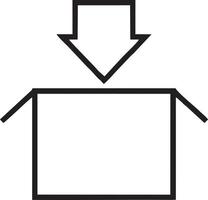 Download icon symbol image vector. Illustration of the down load design. EPS 10 vector