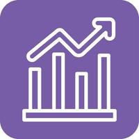 Bar graph Vector Icon Design Illustration