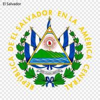 National emblem or symbol El Salvador vector