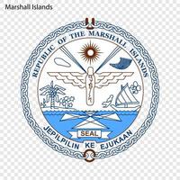 emblema de Marshall islas vector