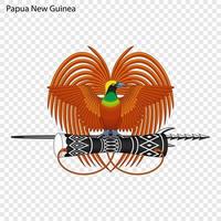 emblema de Papuasia nuevo Guinea. vector