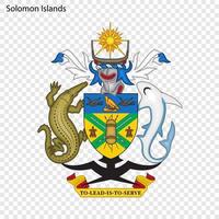 emblema de Salomón islas vector