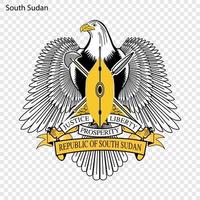 National emblem or symbol South Sudan vector