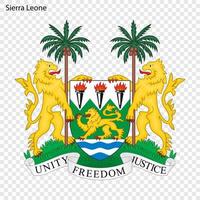 National emblem or symbol Sierra Leone vector