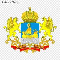 Emblem of  province of Russia vector