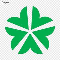 emblema de Daejeon vector