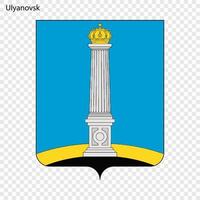 emblema de ulyanovsk. vector ilustración