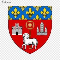 Emblem of Toulouse. vector