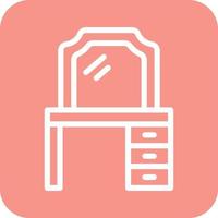 Dressing table Vector Icon Design Illustration