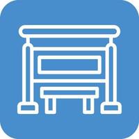 Bus stop Vector Icon Design Illustration