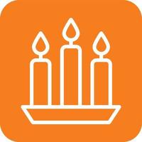 Candle Vector Icon Design Illustration