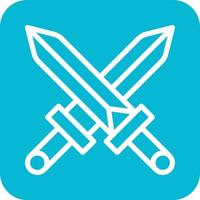 Swords Vector Icon Design Illustration