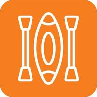 Canoe Vector Icon Design Illustration