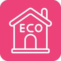 Eco house Vector Icon Design Illustration