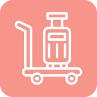 Luggage Vector Icon Design Illustration