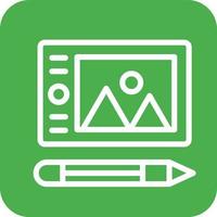 Graphic tablet Vector Icon Design Illustration