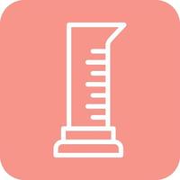 Graduated cylinder Vector Icon Design Illustration