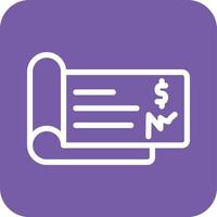 Cheque Vector Icon Design Illustration