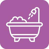 Bathtub Vector Icon Design Illustration