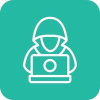 Hacker Vector Icon Design Illustration