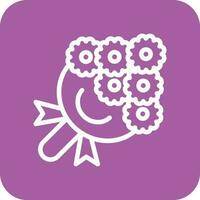 Bouquet Vector Icon Design Illustration