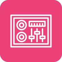 Dj Mixer Vector Icon Design Illustration