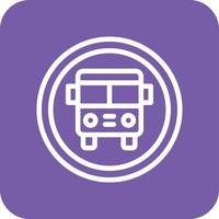 Bus stop Vector Icon Design Illustration