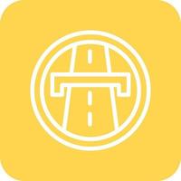 Highway Vector Icon Design Illustration