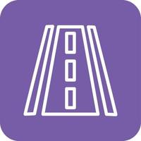 ilustración de diseño de icono de vector de carretera