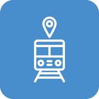 Train station Vector Icon Design Illustration