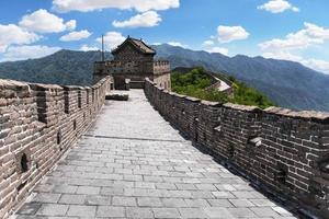 The Great wall of China -7 wonder of the world. photo