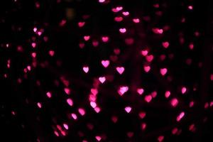 blur pink red gray hearts shape bokeh light background photo