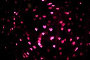 blur pink red gray hearts shape bokeh light background photo