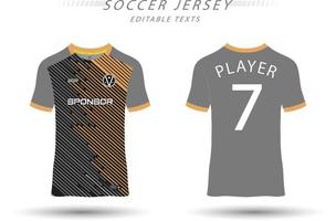 mejor vector fútbol jersey modelo deporte t camisa diseño