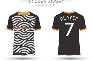 mejor vector fútbol jersey modelo deporte t camisa diseño