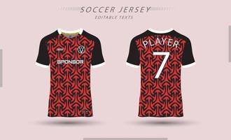 mejor vector fútbol jersey modelo deporte t camisa diseño