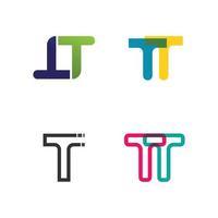 letter T logo image and font T design graphic  vector