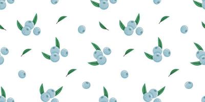 Blueberry seamless vector pattern