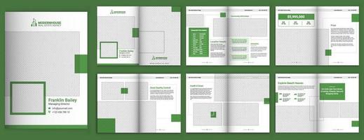 simple green company profile brochure design Brochure template layout design, minimal multipage business brochure template design, annual report, corporate company profile, editable template layout vector
