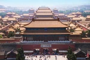 BEIJING, CHINA - JUNE 27-The forbidden city is the Chinese imperial palace from the Ming dynasty to the end of the Qing dynasty on JUNE 27, 2016. photo