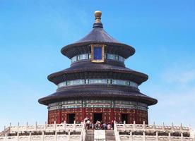 BEIJING, CHINA - JUNE 29, 2016-Temple of Heaven is an imperial complex of religious buildings situated in the southeastern part of central Beijing. photo