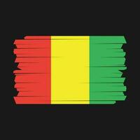 pincel de bandera de guinea vector