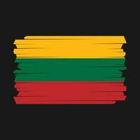 Lithuania Flag Brush vector