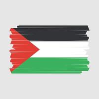 Palestine Flag Brush vector