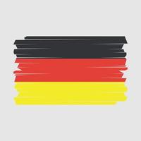 cepillo de bandera de alemania vector