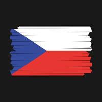 Czech Flag Brush vector